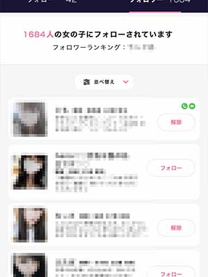 チャットレディと親密になるイメージ