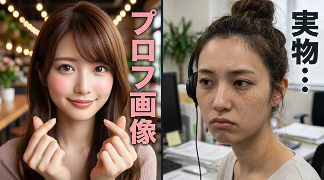 ビジネスライクなチャットレディのイメージ